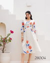 Lucaya Vol 28 Kota Checks Digital Printed Flared Designer One Piece Orders In India
